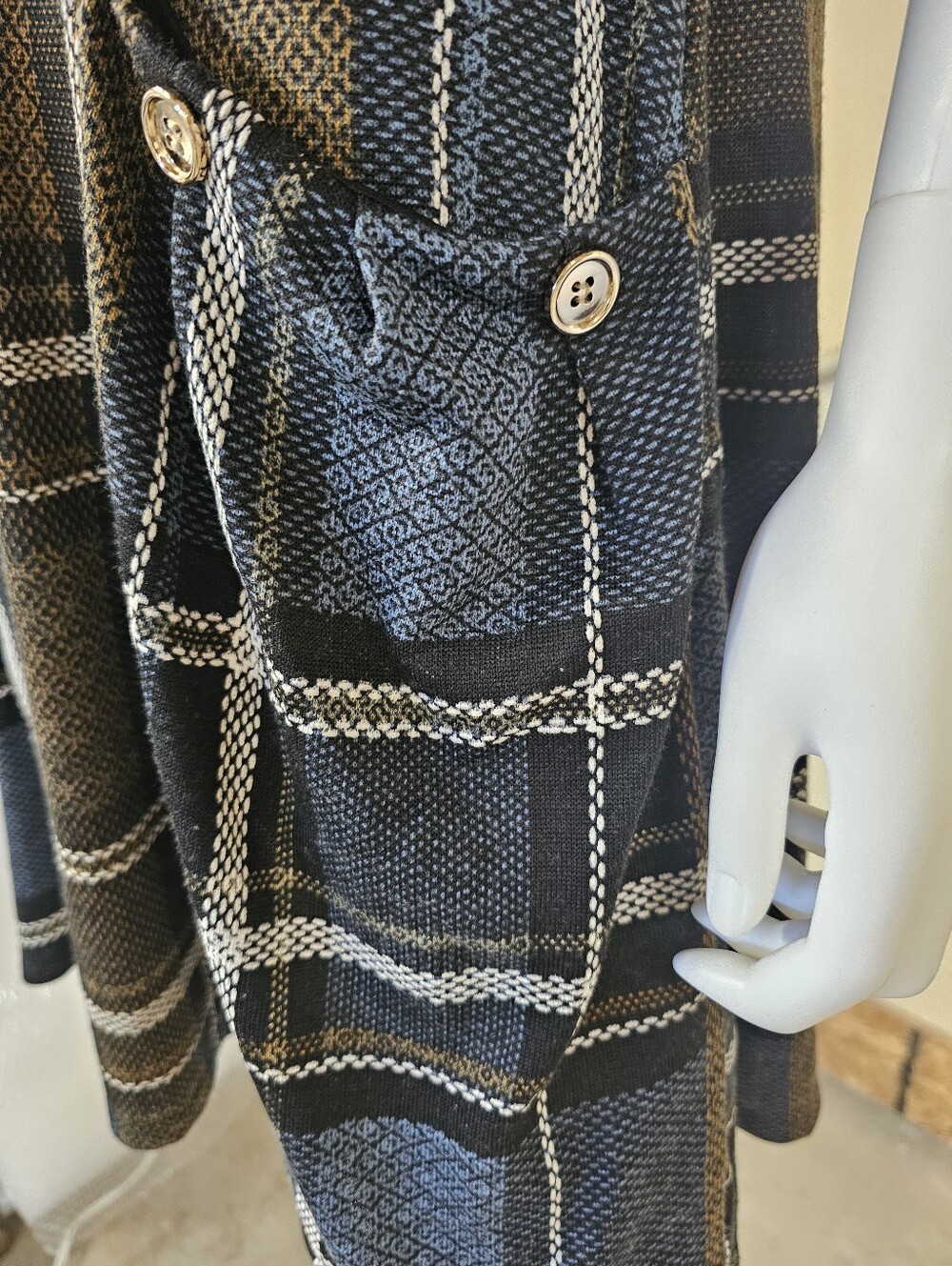 Kate And Lily Short Sleeve Plaid Shift Mini Dress Size 14 - Picture 5 of 10